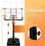 Portable Basketball Hoop & Goal Basketball System Basketball Equipment Height Adjustable7ft 6in-10ft, Base can filled with Water/Sand, Basketball Stand with Wheels for Adults and Children