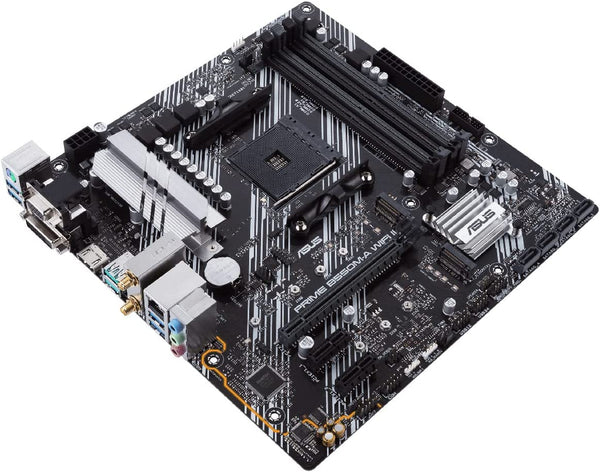 Asus Prime B550M-A (WI-FI) Desktop Motherboard - AMD Chipset - Socket AM4 - Micro ATX