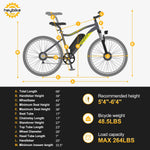 Heybike Race Plus 26" Electric Bike | Mountain Bike 350W Brushless Motor Shimano 7-Speed Front Fork Suspension