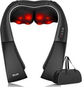 Shiatsu Neck Massager Electric with Heat Function, Shoulder Massager for Back, Legs, Feet, Back Massager with 3 Speeds for Home Office