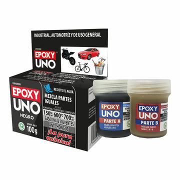 Adhésif époxy à deux composants Fusion Epoxy Black Label Unon98 Universel Noir 100 g