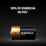 (1 Confezione) Duracell Plus Batterie 2pz Mezza Torcia LR14 MN1400 C