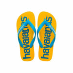 Women's Flip Flops Havaianas Top Logomania Blue Yellow