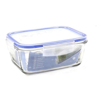 Hermetic Lunch Box Borgonovo Transparent Rectangular