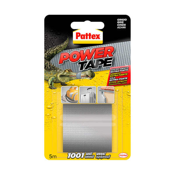 Ameriški trak Pattex power tape Siva (5 m x 50 cm)