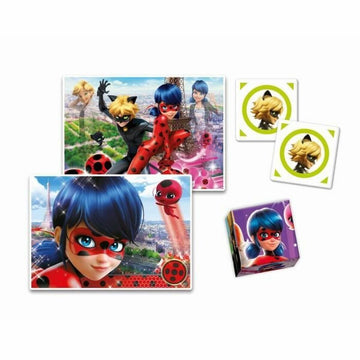 4-Puzzle Set Miraculous: Tales of Ladybug & Cat Noir Clementoni Edukit