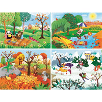 4 Seasons puzzle 20+60+100+180pcs