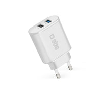 Wall Charger SBS TETR2USB21AWFAST White