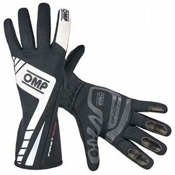 Gloves OMP FIRST EVO Black/White S Black