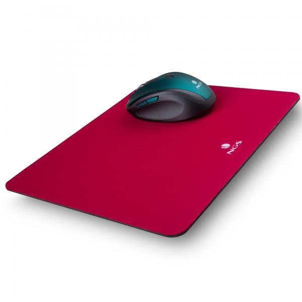 NGS Tappetino Mouse Klim 25x10cm Microfibra Antiscivolo Rosa