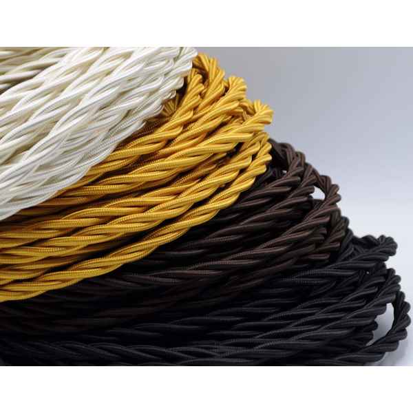 Cable Klartext Textile Braiding Vintage Brown (3 m) (Refurbished A+)