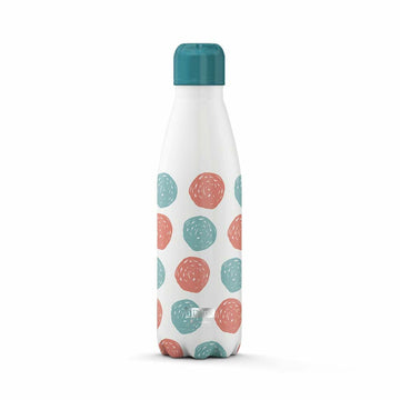 Thermal Bottle iTotal Dots White Stainless steel 500 ml