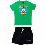 Children's Sports Outfit Champion Green 2 Pieces