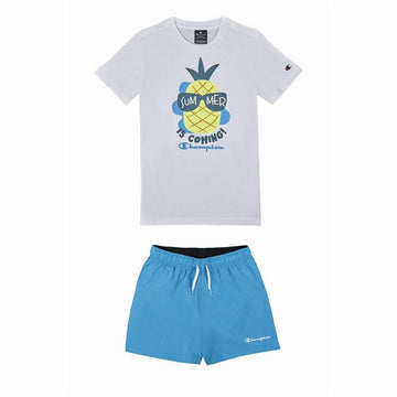 Children's Sports Outfit Champion White 2 Pieces