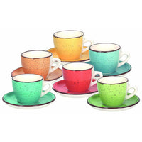 6 Piece Coffee Cup Set Craftenwood LS18534M043 90 ml (Refurbished C)