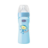 "Chicco Bottiglia Di Silicone 250ml Blu Medio Flusso 2m"