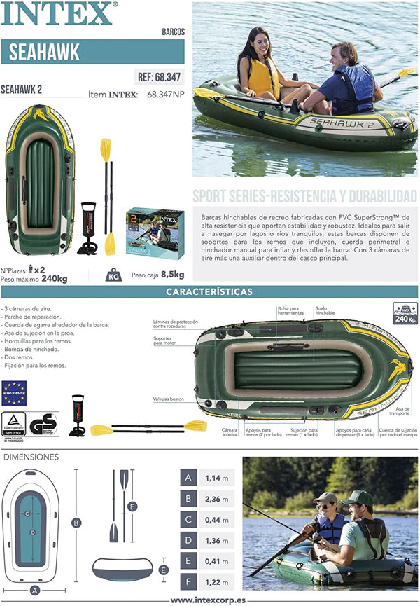 Intex Seahawk 2 Boat Set