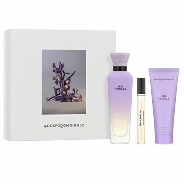 "Adolfo Dominguez Iris Vainilla Eau De Parfum Spray 120ml Set 3 Pieces"