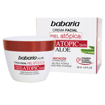 "Babaria Aloe Vera Crema Viso Pelle Atopica 0% 50ml"