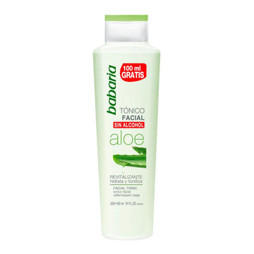 "Babaria Aloe Vera Lozione Tonica Per Il Viso Rivitalizzante Analcolico 200ml + 100ml Gratis"