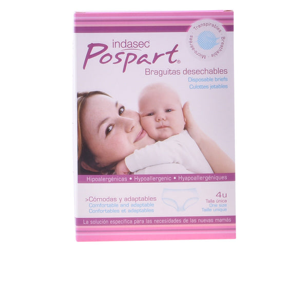 "Indasec Pospart Single Size Disposable Panties 4 Unitá"