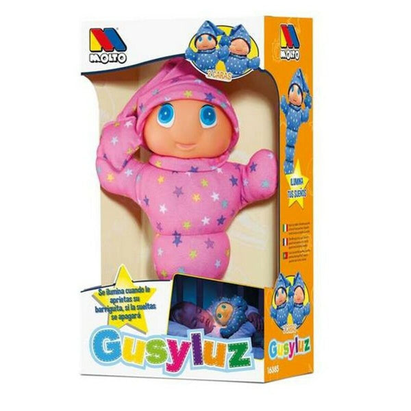 Fluffy toy Gusy Luz Moltó 385 Blue Pink Green Multicolour PVC (33 cm)