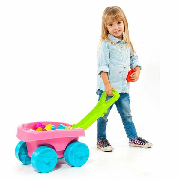 Building Blocks Moltó    20 Pieces Trolley Pink