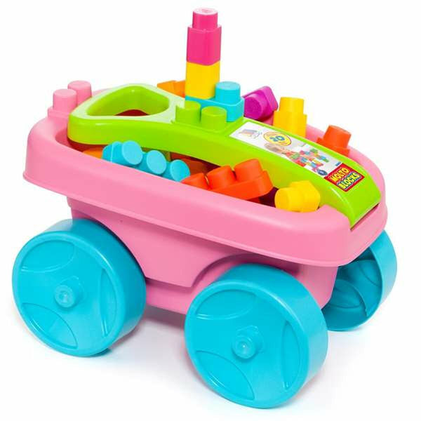 Building Blocks Moltó    20 Pieces Trolley Pink