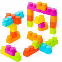 Building Blocks Moltó    20 Pieces Trolley Pink