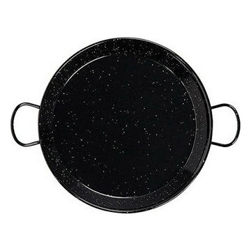 Deep Pan with Handles Vaello Black Enamelled Steel (Ø 38 cm)