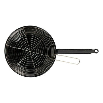 Frying pan with basket Vaello Black Enamelled Steel (Ø 24 cm)