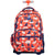 School Rucksack with Wheels Milan Ninjutsu Red 52 x 34,5 x 23 cm