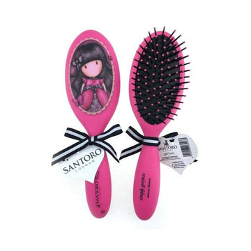 "Gorjuss Pink Hairbrush"