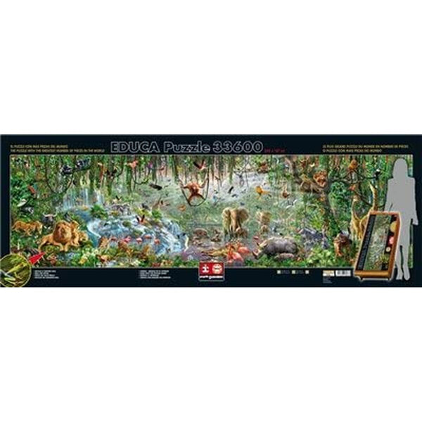 Puzzle Educa 16066.0 The Wild Life 33600 Pieces 570 x 157 cm