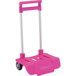 Folding Backpack Trolley Safta Fuchsia