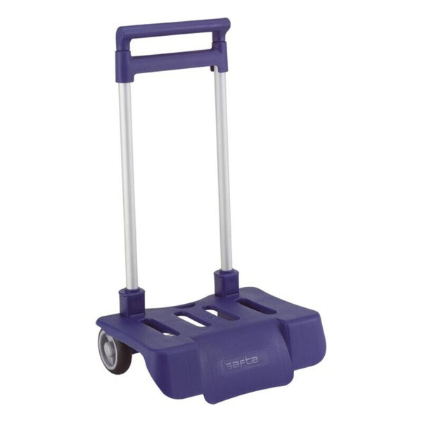 Folding Backpack Trolley Safta Navy Blue