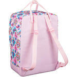 Rucksack with Upper Handle and Compartments Moos Flamingo Pink