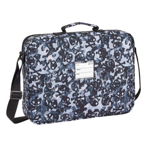 School Satchel BlackFit8 Skulls Multicolour (38 x 28 x 6 cm)