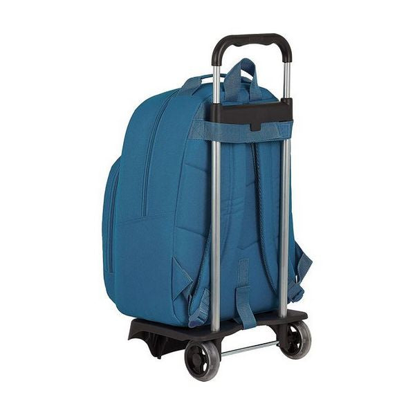 School Rucksack with Wheels 905 BlackFit8 Egeo Blue