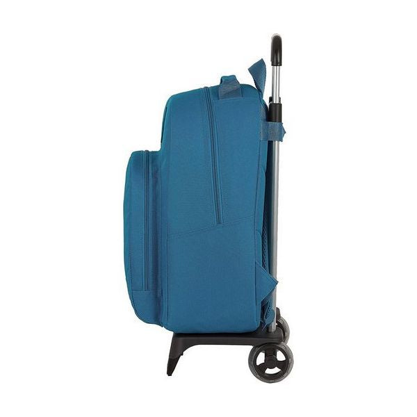 School Rucksack with Wheels 905 BlackFit8 Egeo Blue