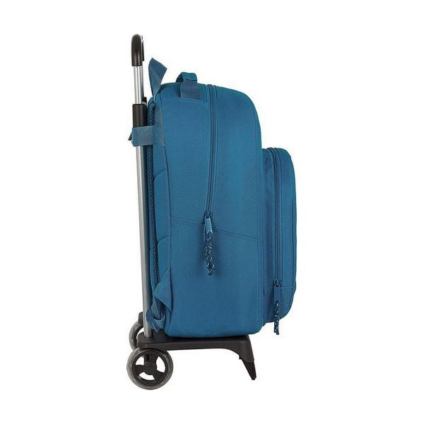 School Rucksack with Wheels 905 BlackFit8 Egeo Blue