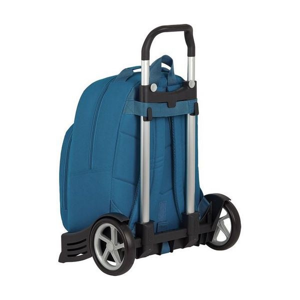 School Rucksack with Wheels Evolution BlackFit8 Egeo Blue