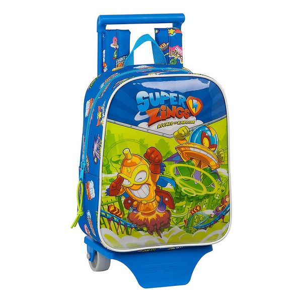 School Rucksack with Wheels 805 SuperThings Blue