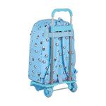 School Rucksack with Wheels 905 Moos Light Blue