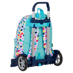 School Rucksack with Wheels Benetton Painting Multicolour