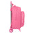 School Rucksack with Wheels BlackFit8 Glow up Pink (32 x 42 x 15 cm)