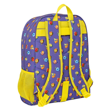 School Bag SuperThings Guardians of Kazoom Purple Yellow (32 x 42 x 14 cm)