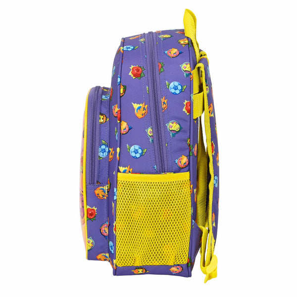 School Bag SuperThings Guardians of Kazoom Purple Yellow (27 x 33 x 10 cm)