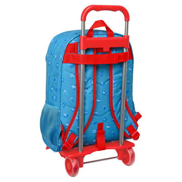 School Rucksack with Wheels SuperThings Rescue force 32 x 42 x 14 cm Blue