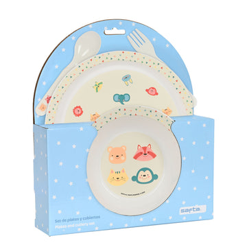 Children’s Dinner Set Safta Cabecitas (4 Pieces)